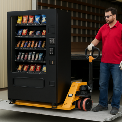moving a vending machine, lift gate