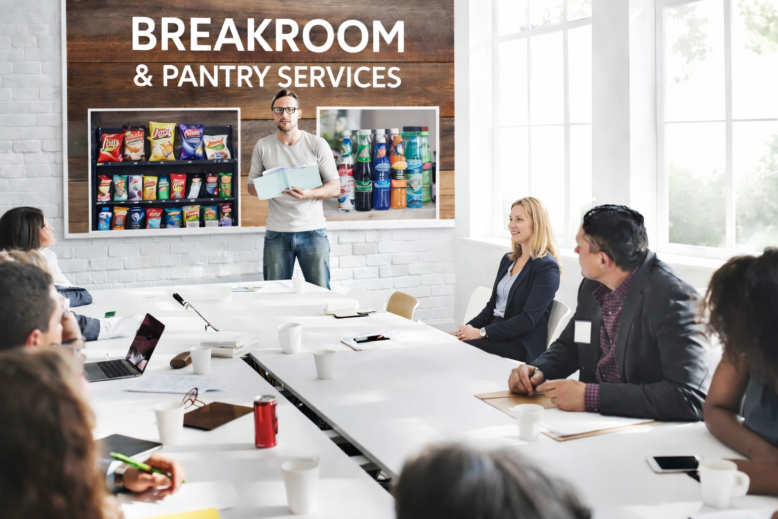 office collaboration about pantry services