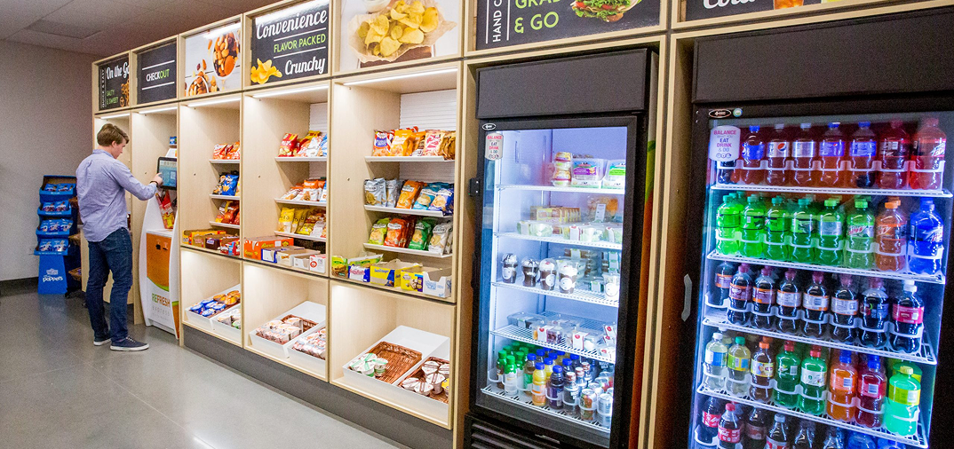 micro market inside an office building