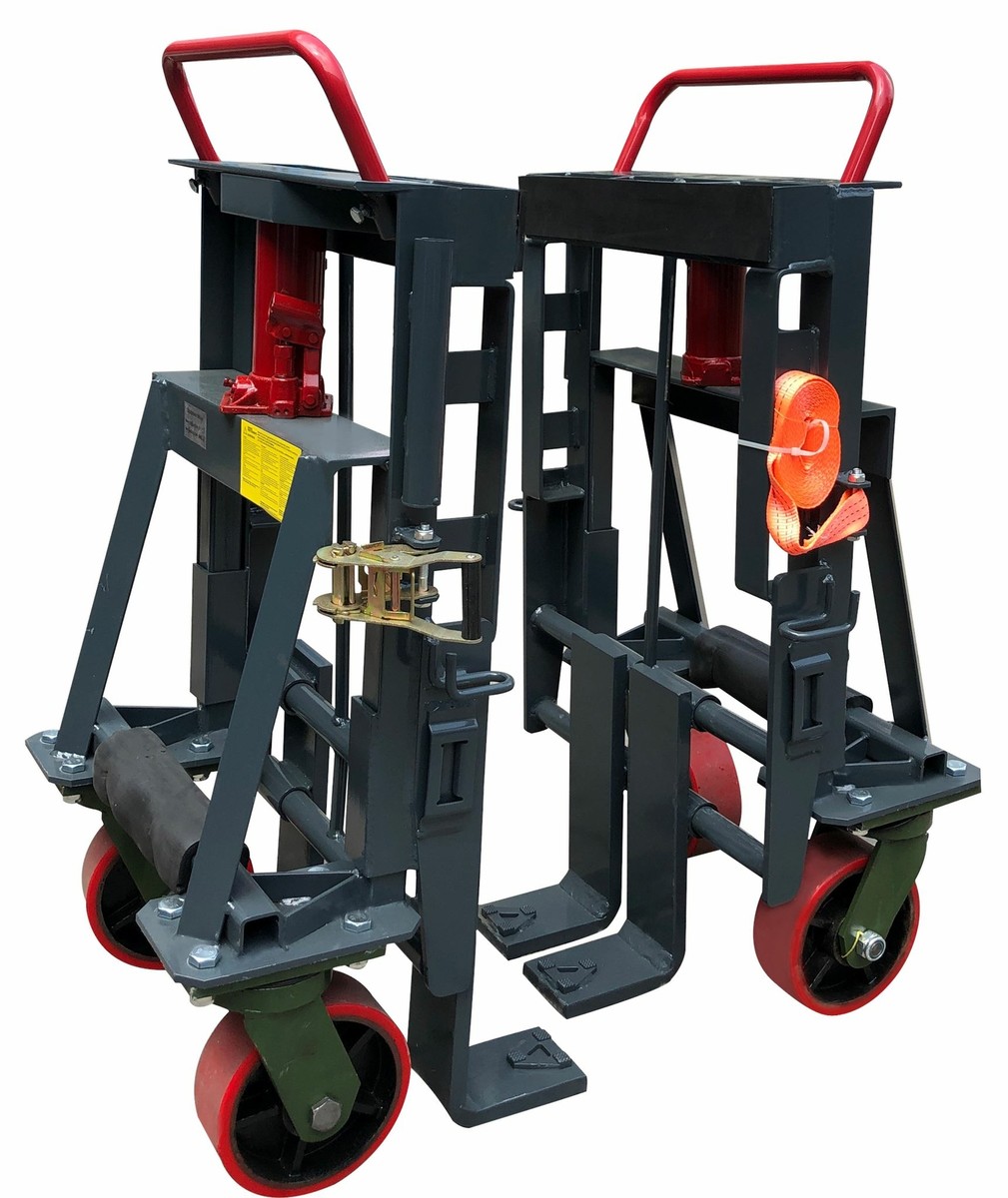 equipment mover with adjustable forks
