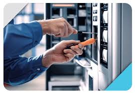 repair of vending with screw driver