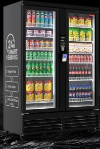 glass door vending or smart cooler