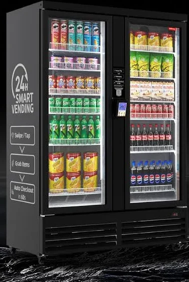 glass door vending or smart cooler