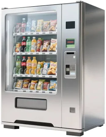 silver vending machine