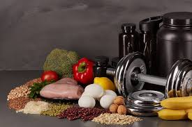 barbel and healthy food