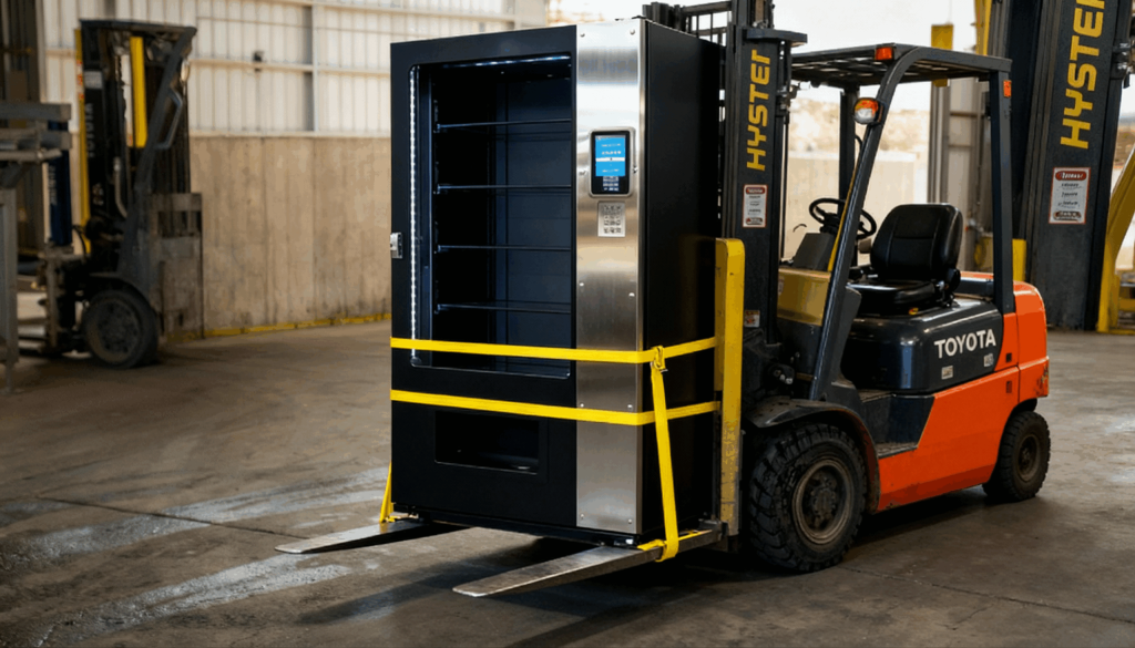 Moving a vending machine