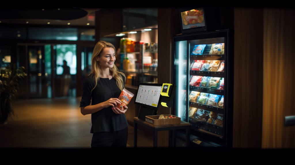 micromarket in a lounge