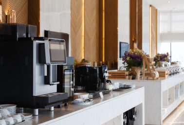 coffee machine at the lobby