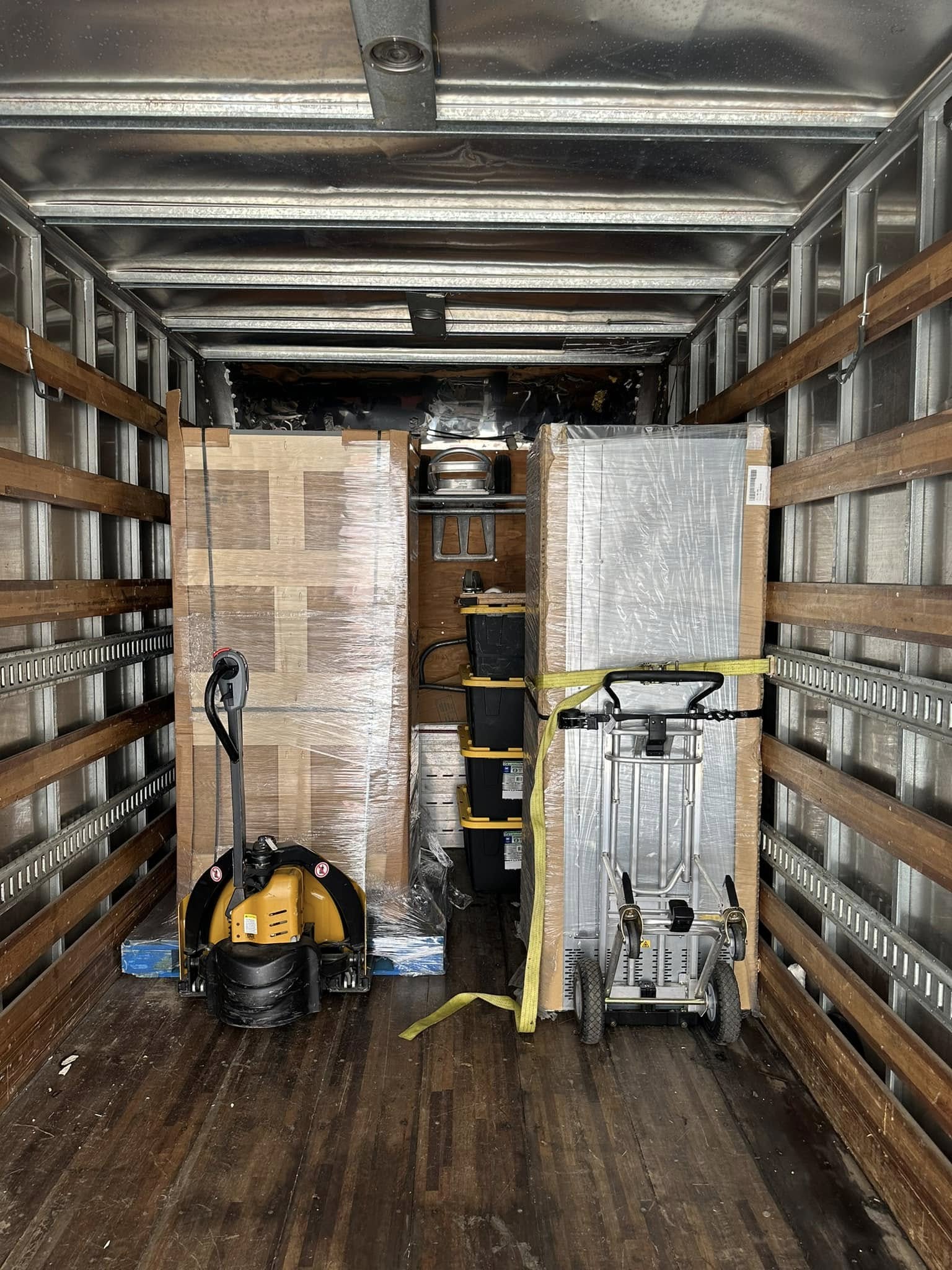 vending inside a mover truck