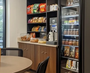 snacks at the breakroom