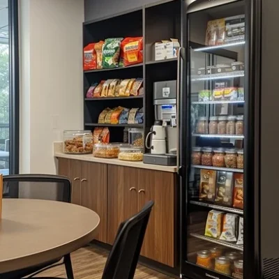 snacks at the breakroom