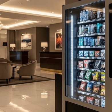 vending machine in the lounge