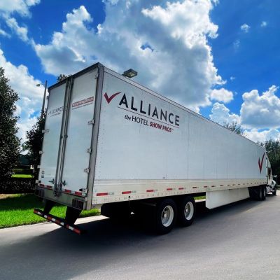 Alliance logistics facility serving truck drivers contractors and visitors