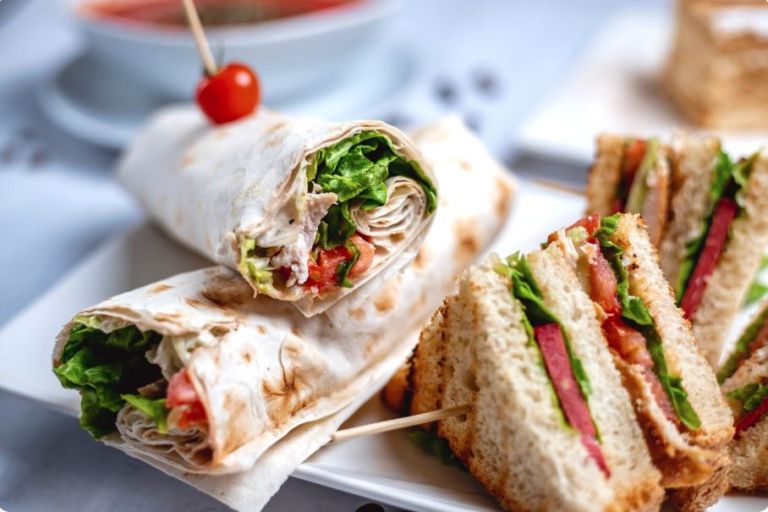 burritos and sandwiches sold in a smart cooler