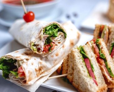burritos and sandwiches sold in a smart cooler