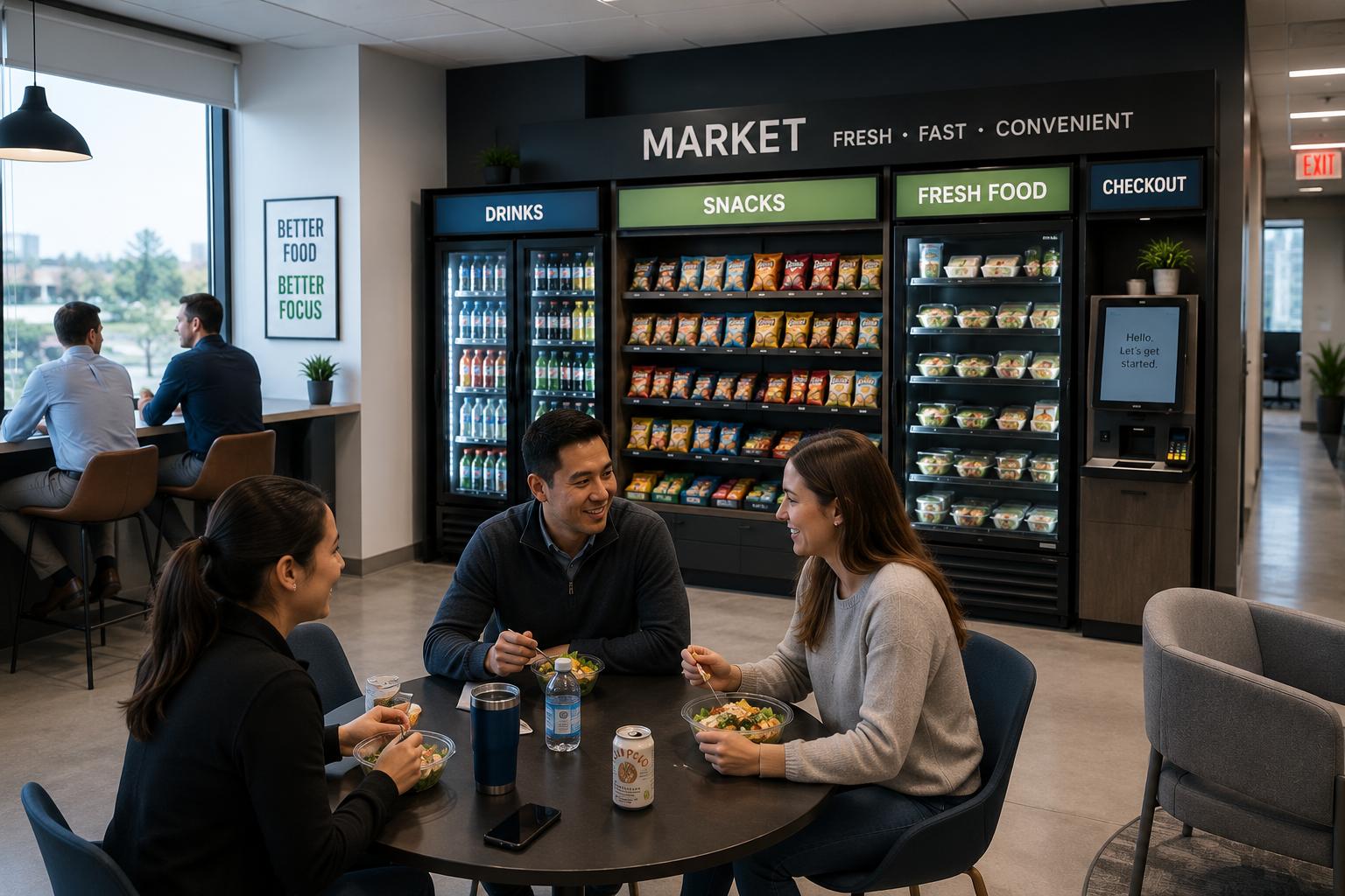 employee breakroom by texas vending