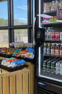 Texas Vending micro market installed inside a McKinney office break room.
