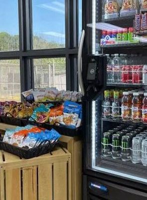 Texas Vending micro market installed inside a McKinney office break room.