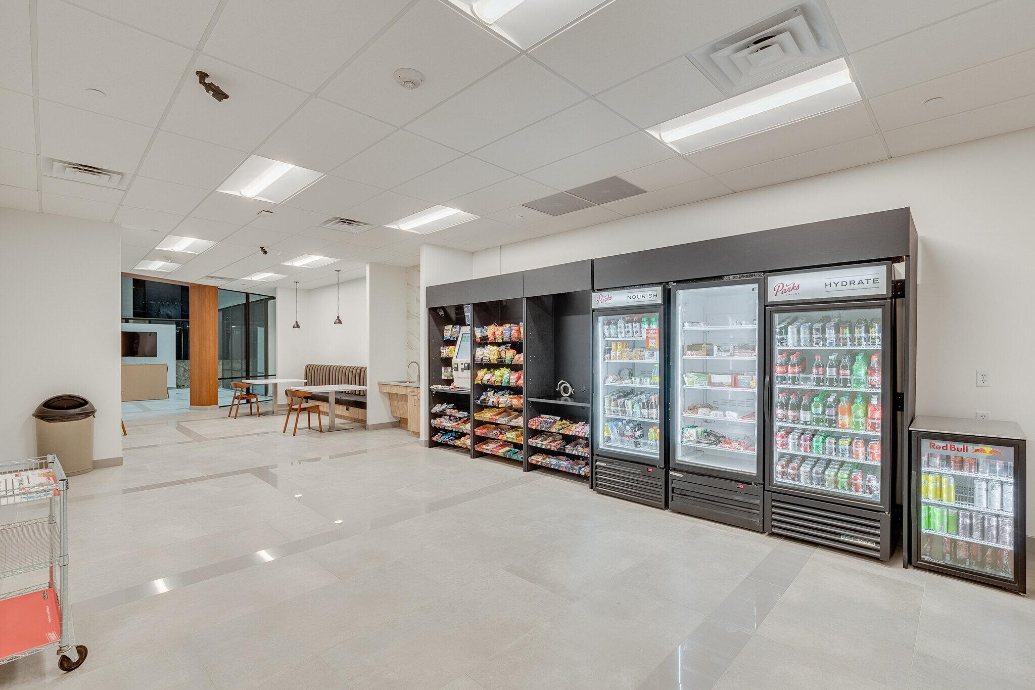 micro market with a smart fridge placement in a large DFW corporate office campus