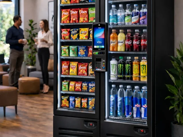 traditional cashless vending machine