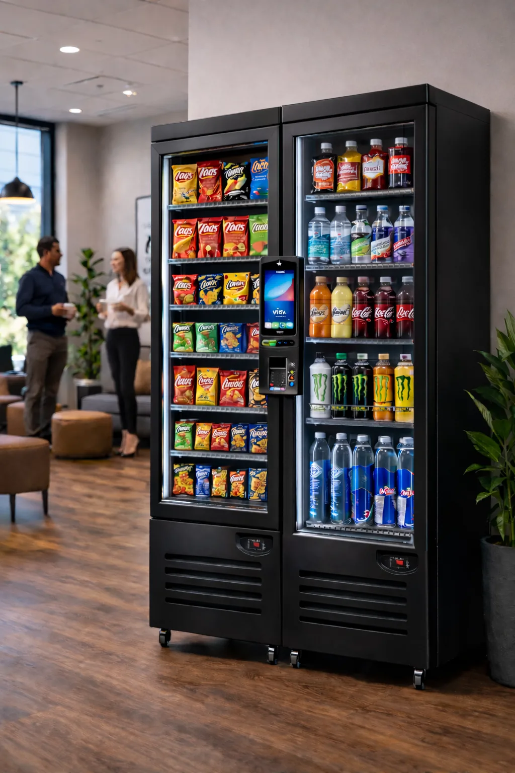 traditional cashless vending machine