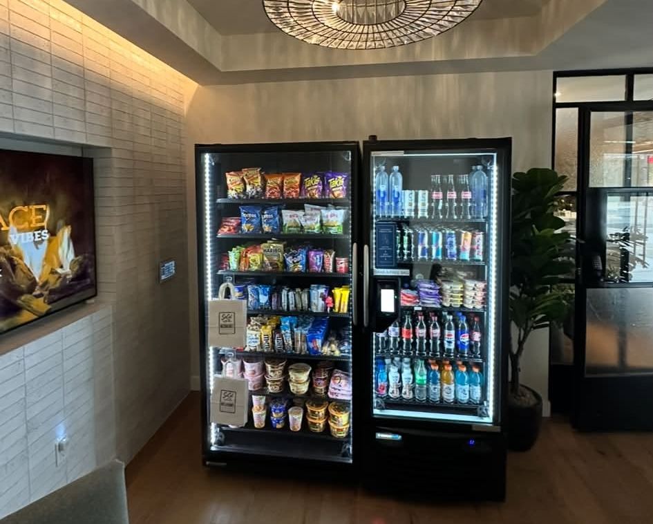 smart cooler lobby free installation Texas Vending