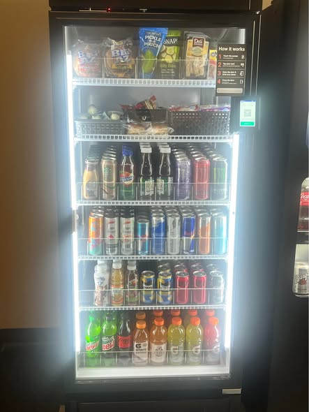 Smart cooler from Texas Vending, a local alternative to Canteen in Dallas