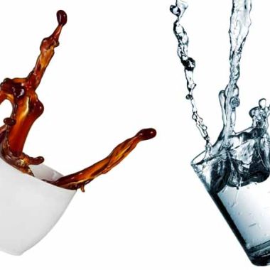 coffee and water